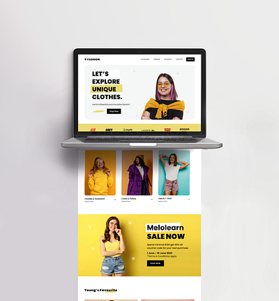 Fashion Web Store UI ui ux