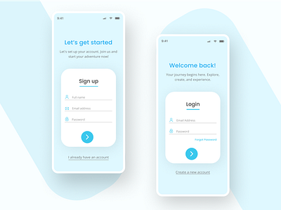 Authentication screen (Minimal design) design designing login minimal design minimalism sign in sign up stunning ui user experience ux ux design