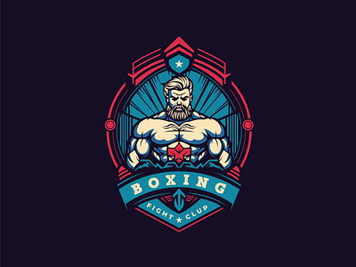 Boxing Logo boxing branding design emblem fitness illustration logo sports