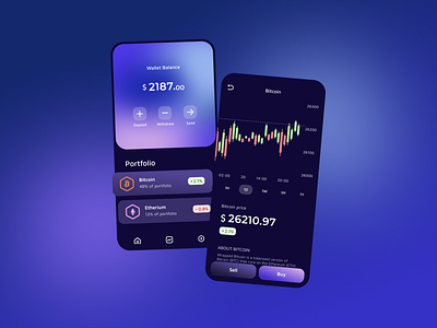 Crypto - Wallet App app crypto ui