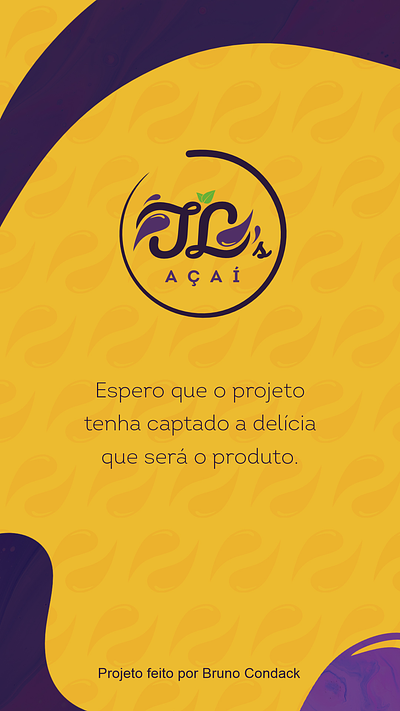 JL's Açaí Identidade visual branding graphic design logo