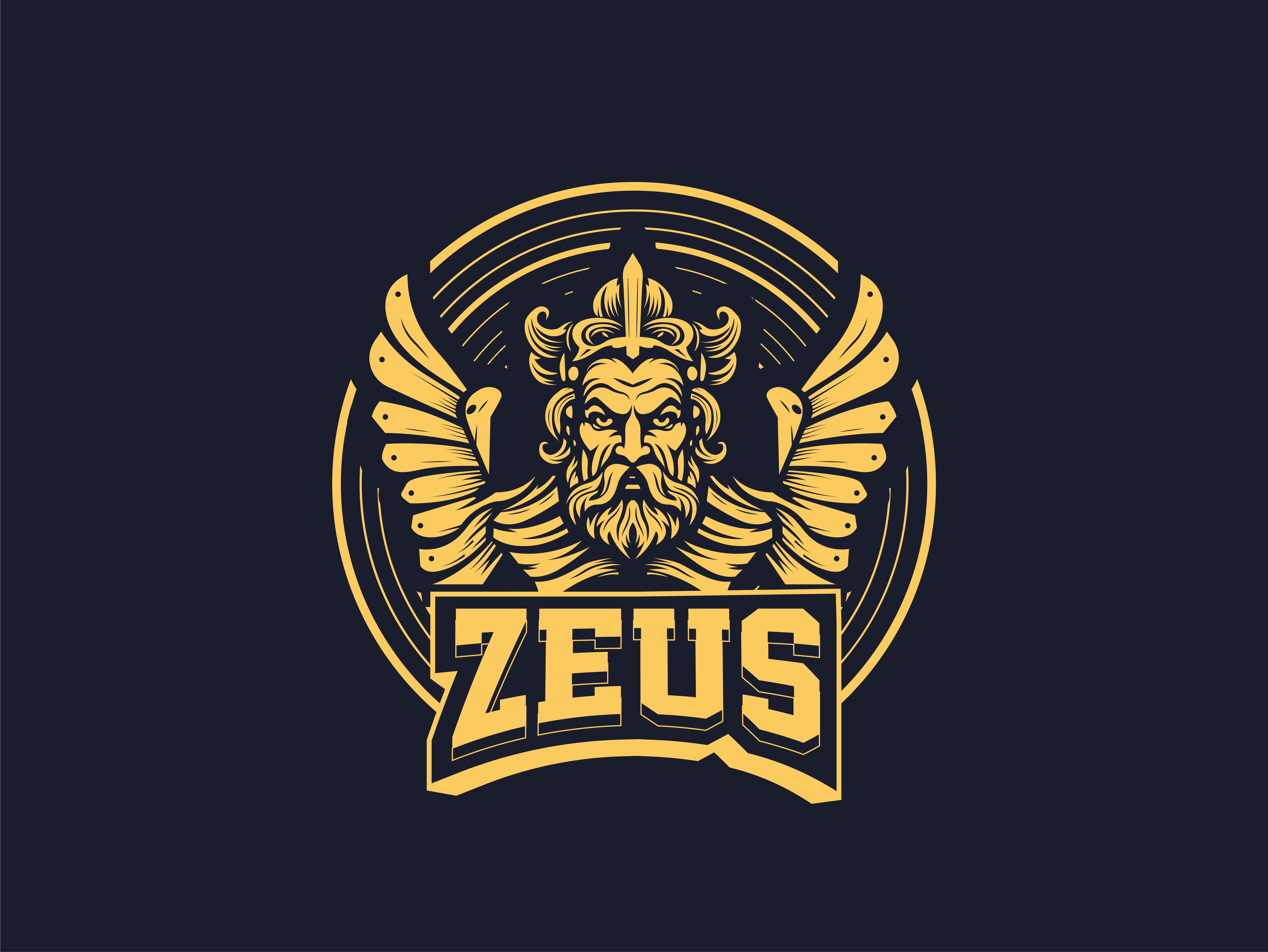 Black Zeus Logo Home Tapestry | Zeus Community Store