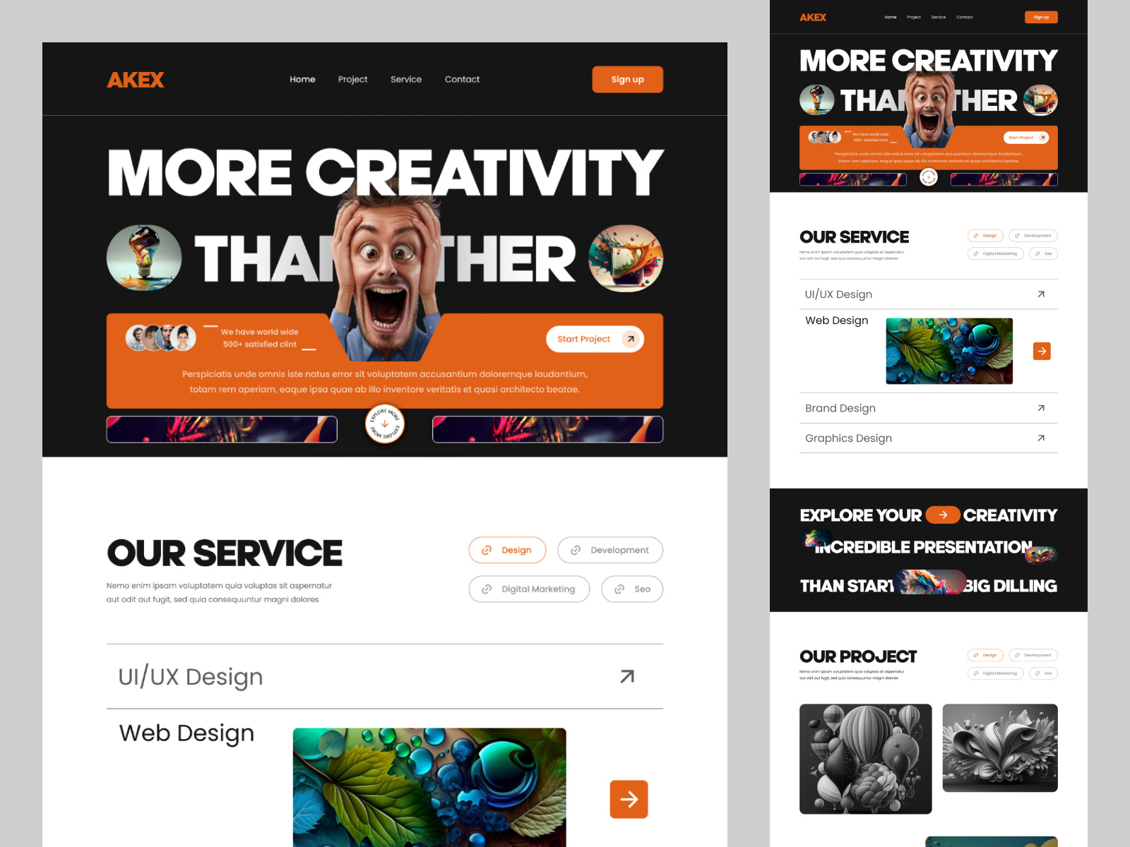 Digital Agency Landing Pager by Umar Faruk on Dribbble