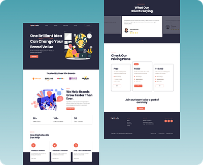 Digital Marketing Landing Page design digital marketing figma landing page ui ux web design