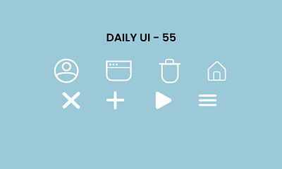 Icon Set : DailyUi-055 dailyui day55