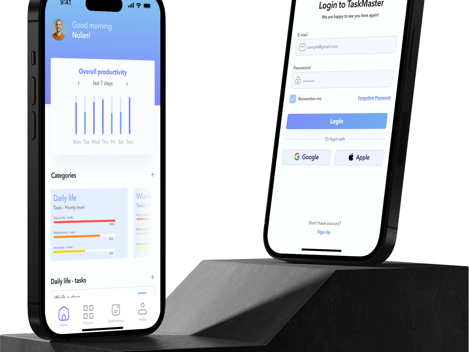 TaskMaster app by Filip on Dribbble