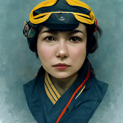 Female Kamikaze Painting valor