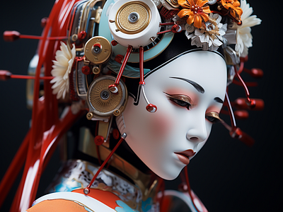 Robotic Geisha intriguing.
