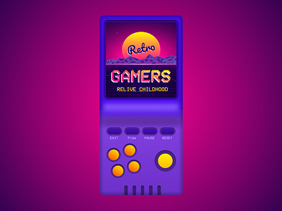 App for retro games app branding design figam figma graphic design illustration logo vector