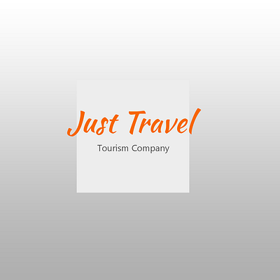 Just Travel branding company design graphic design logo tourism typography vector