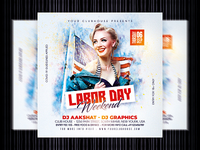 Labor Day Flyer 4th of july america club club flyer event flyer design flyer template holiday instagram labor day labor day 2023 labor day bbq labor day flyer labor day night labor day party labor day week labor day weekend memorial day usa usa flag