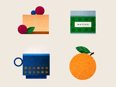 Berry cheesecake, matcha, orange berry cake cheesecake dessert food fruit illustration matcha mug orange snack tea treat vector