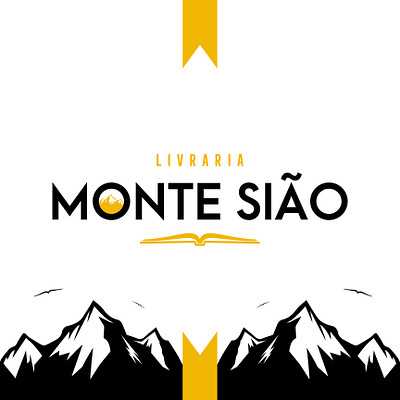 LIVRARIA MONTE SIÃO bookstore brand design graphic design id identity knowledge lightness logo logotype store trust visual wisdom