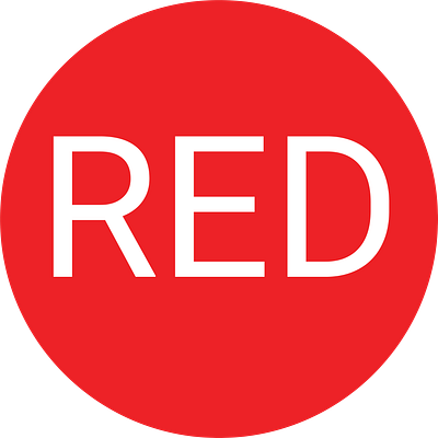RED branding clothing design logo mockup vector