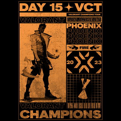 Valorant Champions 2023 - Day 15 art artwork design poster valorant