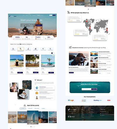 Travel Booking website design branding design graphic design logo travel typography ui ux website