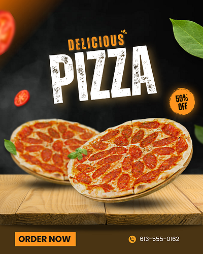 Motion Graphics for Pizza FB Ads animation branding graphic design motion graphics