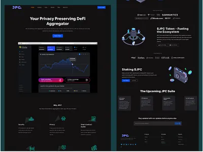 DeFi Landing Page bitcoin crypto landing page cryptocurrency defi ethereum landing page ui ux