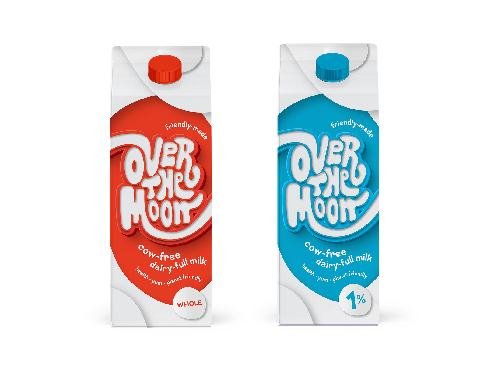 Over the Moon Milk Packaging by Lauren Adams on Dribbble