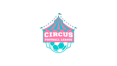 Circus Football League Logo beautiful logo brand brand design brand identity branding circus football league logo circus logo creative logo design football leauge logo football logo graphic design illustration leauge logo logo logo design logo designer logo designing logo vector unique logo