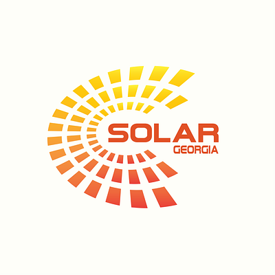Solar Georgia branding company design graphic design green logo solar sustainable vector