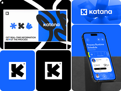Katana Manufacturing Solutions: logo design, visual identity b2b brand brand identity brand sign branding business crm graphic design identity illustration logo logo design logos logotype management managment mark saas sign software