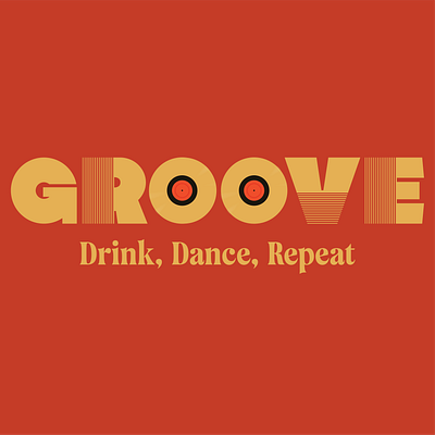 GROOVE bar branding cafe design graphic design jazz logo music typography vector