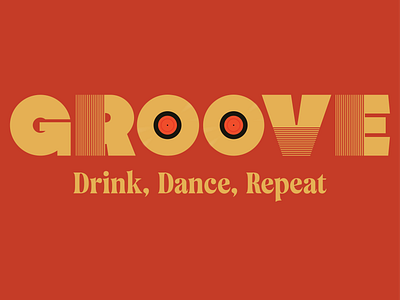 GROOVE bar branding cafe design graphic design jazz logo music typography vector