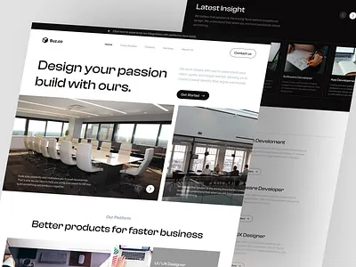 Buz.co - Creative Agency Landing Page agency agency website business business site business web business website company company website corporate creative creative agency creative website design digital agency digital marketing landing page portofolio studio web design website