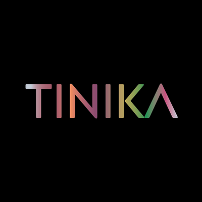 TINIKA branding design graphic design jewelry logo luxury typography vector