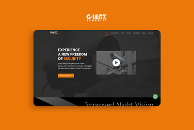 CCTV Company Website cctv clean company profile design figma landing page design modern security camera ui ui ux web design website design