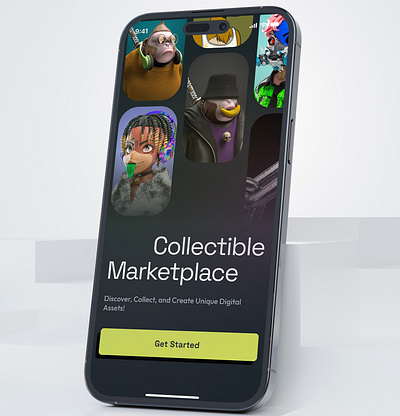 NFT Collectible mobile app app design mobile app ui uiux