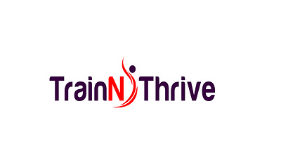 Train Thrive Logo beautiful logo creative logo creativity design designinspiration logo logo create logo creation logo design logo designer logocreator thrive logo train logo train thrive logo typography unique logo wordmark logo