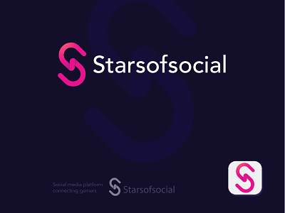 S – Starsofsocial Logo // For SALE ai ai logo brand branding crative logo design gradient icon letter logo logo design logos mark monogram plant based s s letter