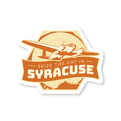 Syracuse Travel Sticker adventure archimedes badge dial of destiny fan made movie prop indiana jones luggage label syracuse travel sticker