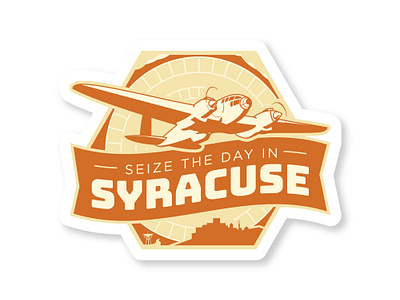 Syracuse Travel Sticker adventure archimedes badge dial of destiny fan made movie prop indiana jones luggage label syracuse travel sticker