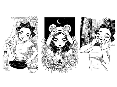 Bjork Songs - 2019 bjork fanart girl illustration