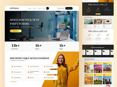 LoftOfSpace Website Redesign branding clean color design designers illustration logo minimal typography ui