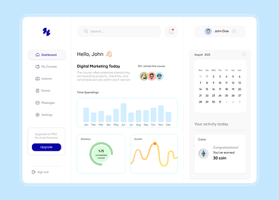 Education Management System Design app art artwork branding design figma graphic design illustration landing page logo saas typography ui ux vector web web design website