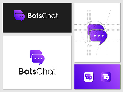 Modern Bot App Logo app bot app bot chat chat chatting logo logo logo design minimalist modern robot chat