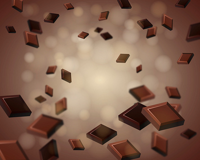 chocolate background 3d cocoa. graphic design