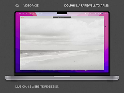 Musician's website redesign. Pt. 1. Videopage animation branding design graphic design motion graphics ui ux