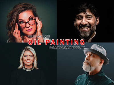 Oil Painting Photoshop Effect add ons design digital art digital painting effects mockup oil painting paint effect painting painting art painting brush photo effect photoshop action photoshop effect photoshop painting
