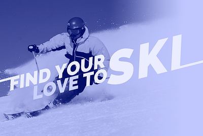 Dynamic typography - Find your love to ski design edit graphic design photoshop ski style typefont typography