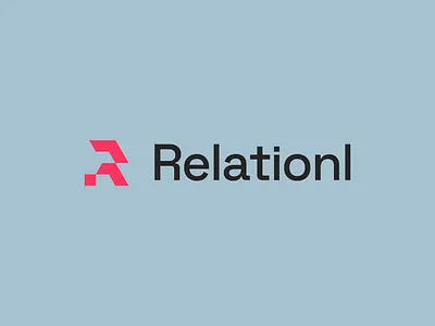 Relationl airtable branding concept logo music