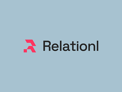 Relationl airtable branding concept logo music