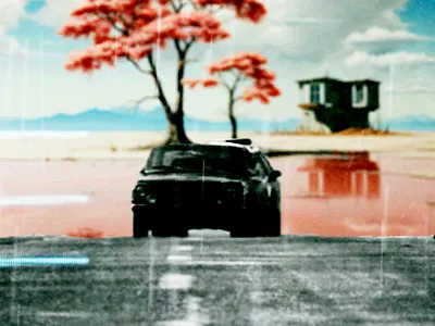 On The Run animation collage design gif illustration motion retro vintage