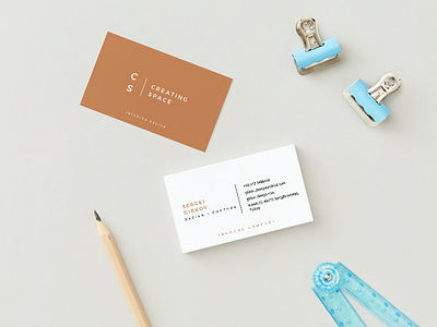 Business card for interior designer ad advertision branding business business card canva card design designer graphic design illustration logo print design promo tipography ui web