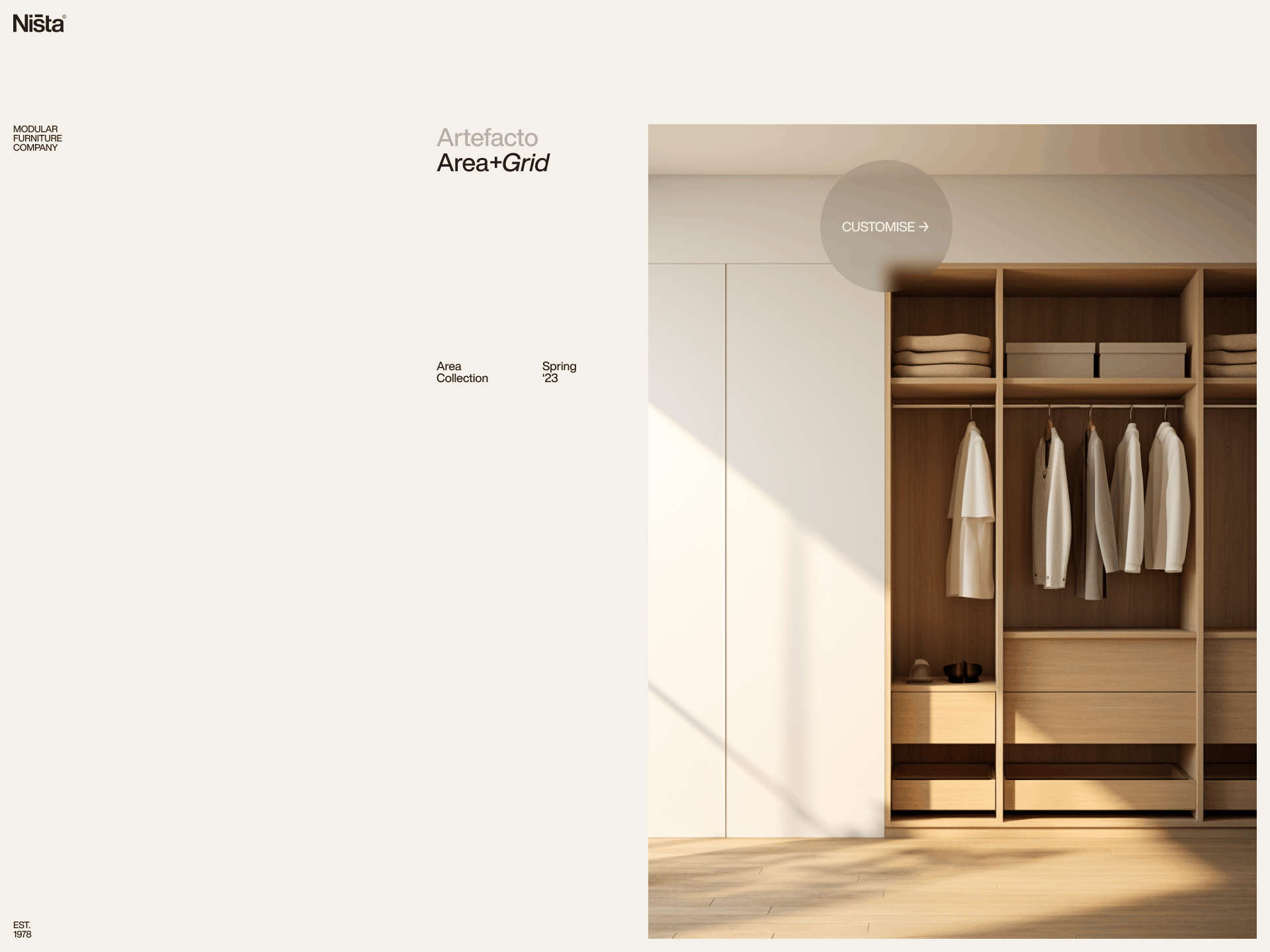 Ništa: Modular Furniture Company Branding branding furniture layout logo minimal minimalism type typography