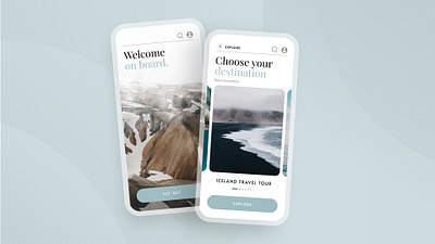 UI concept travel app design graphic design ui vector